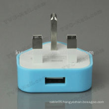 Universal Travel 220v 3 pin adapter for uk plug with USB female connector